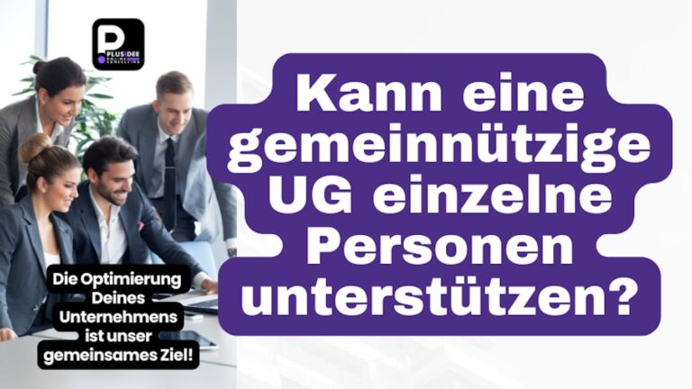 Unterstützung einzelner Personen durch eine gUG