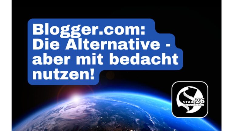 Blogger.com: Wirklich eine Alternative also Blog oder auch als…