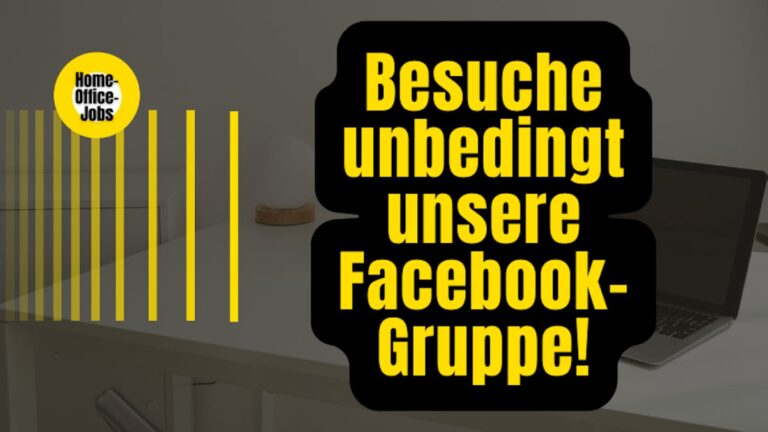 Unsere Facebook-Gruppe von Home-Office-Jobs: Maximale Vielfalt und…