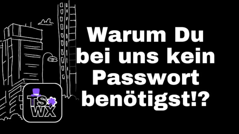 Kein Passwort? Wie kann ich meinen Account dann verwalten?