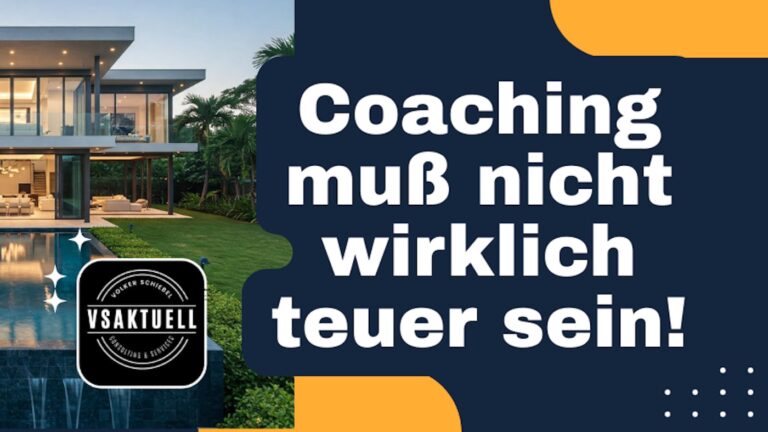 Was das wieder kostet!? – Aber ein Coaching muß nicht zwangsläufig…