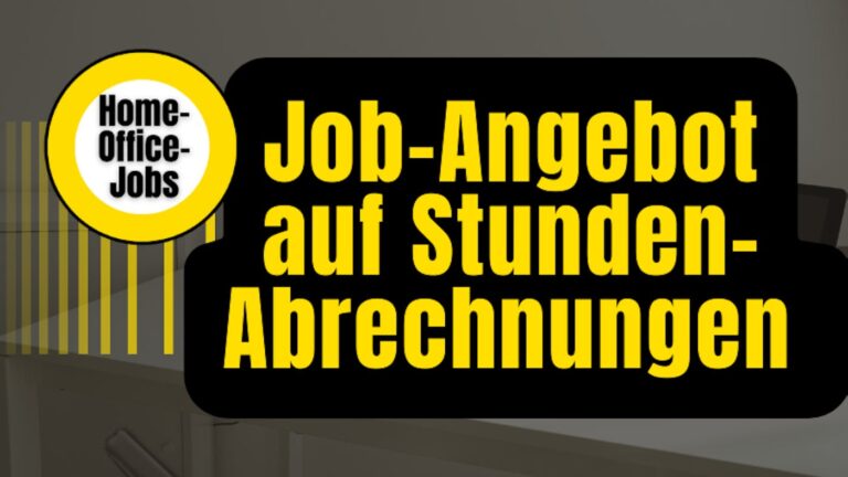 Job-Angebote auf Stunden-Abrechnung