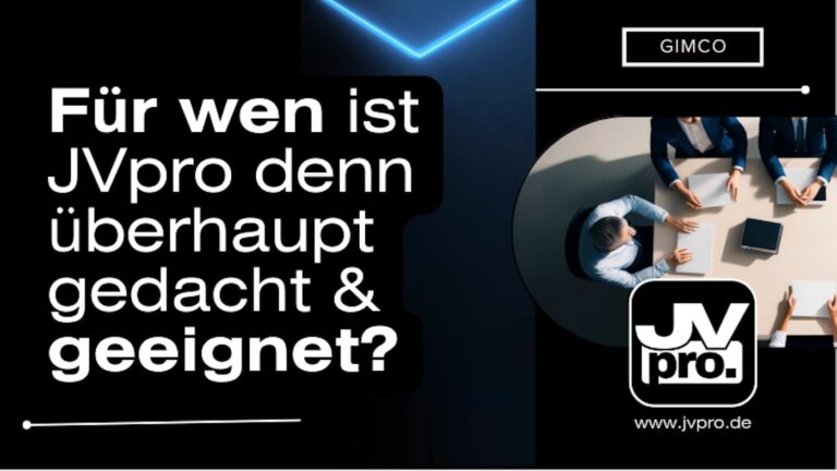 Ist denn JVpro überhaupt was für Dich?
