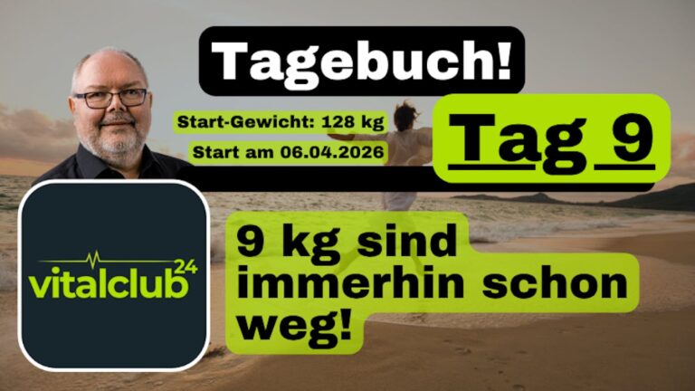 Tag 9: Unter 120 kg – ein erster Zwischenerfolg :-)