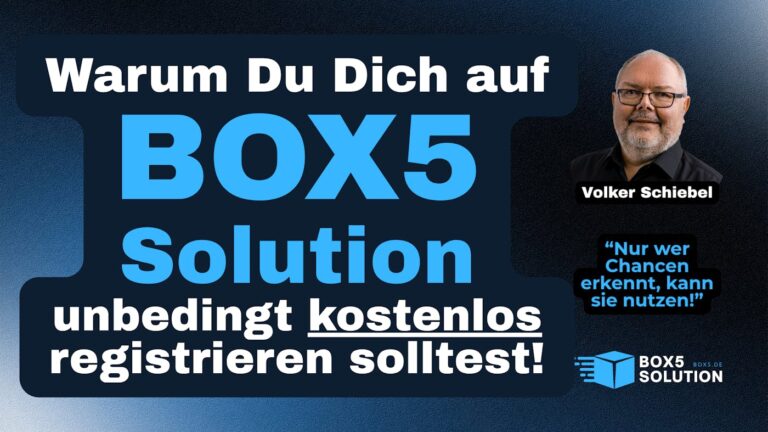 BOX5 Solution kostenlos anmelden – Individuelle Themen, automatische…