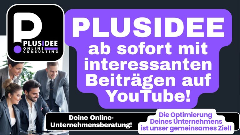 Online Unternehmensberatung PLUSIDEE für digitale Lösungen im…